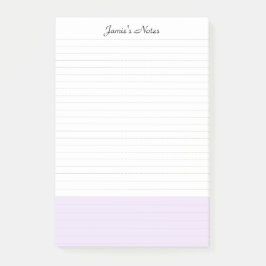 Cool Modern Eenvoudig Roze gevoerd Post-it® Notes