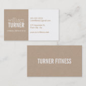 COOL MODERN eenvoudige tekst met minimale trendy e Visitekaartje (Voorkant / Achterkant)