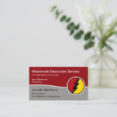 Cool Modern Electricia Service Visitekaartje (Staand voorkant)