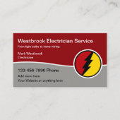 Cool Modern Electricia Service Visitekaartje (Voorkant)