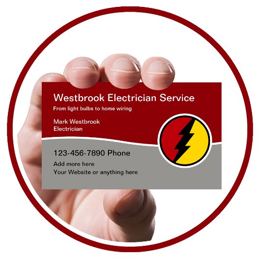 Cool Modern Electricia Service Visitekaartje