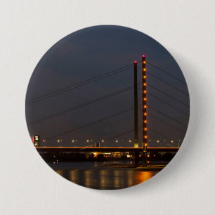 Cool, modern en stedelijk Rheinkniebrucke Ronde Button 7,6 Cm