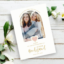 Cool Modern Fancy Jr Bridesmaid Pink Lace Heart