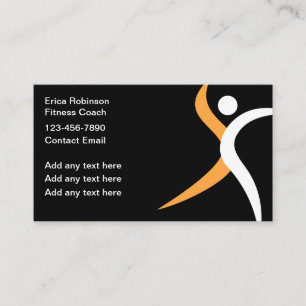Cool Modern Fitness Coach Visitekaartjes