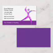 Cool Modern Fitness Coach Visitekaartjes (Voorkant / Achterkant)