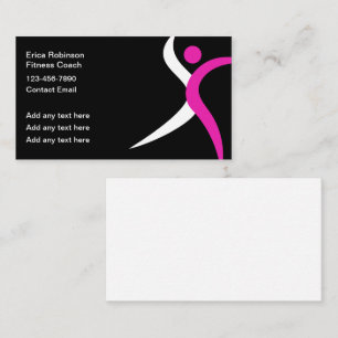 Cool Modern Fitness Coach Visitekaartjes