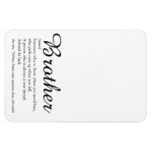 Cool Modern Fun Best Brother Ever Definition Magneet (Horizontaal)