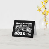 Cool Modern Fun Bosses : Grootste baas Kaart (Gele Bloem)