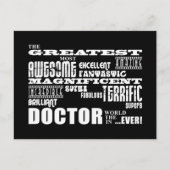 Cool Modern Fun Doctors Greatest Doctor World ooit Briefkaart (Voorkant)