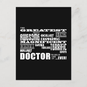 Cool Modern Fun Doctors Greatest Doctor World ooit Briefkaart