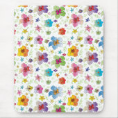Cool Modern Fun Flower Pattern Muismat (Voorkant)