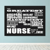 Cool Modern Fun Neurses: De grootste zuster in de Canvas Afdruk (Insitu (Houten vloer))