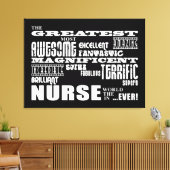 Cool Modern Fun Neurses: De grootste zuster in de Canvas Afdruk (Insitu (Woonkamer))