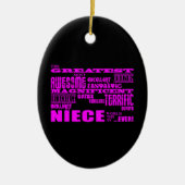 Cool Modern Fun Niemees : Greatest Niece Keramisch Ornament (Voorkant)