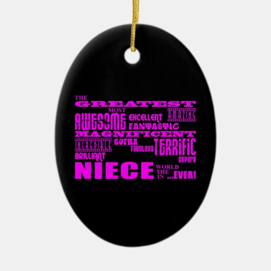 Cool Modern Fun Niemees : Greatest Niece Keramisch Ornament (Voorkant)