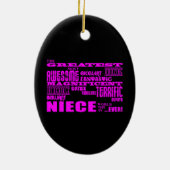 Cool Modern Fun Niemees : Greatest Niece Keramisch Ornament (Achterkant)