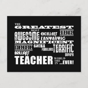 Cool Modern Fun Teachers: Grootste leraar wereld Briefkaart
