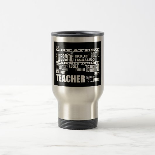 Cool Modern Fun Teachers : Grootste leraar wereld Reisbeker (Center)