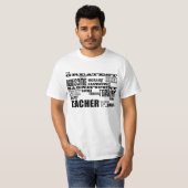 Cool Modern Fun Teachers : Grootste leraar wereld T-shirt (Voorkant volledig)