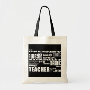Cool Modern Fun Teachers : Grootste leraar wereld Tote Bag