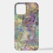 Cool Modern Funky Retro Polygon Mosaic Art Patroon iPhone Hoesje (Achterkant)