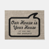 Cool Modern Funny Hilariously Rude Deurmat (Voorkant)