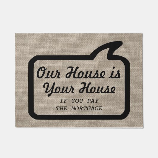 Cool Modern Funny Hilariously Rude Deurmat (Voorkant)