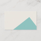 Cool Modern Geometric Corporate Visitekaartje (Achterkant)