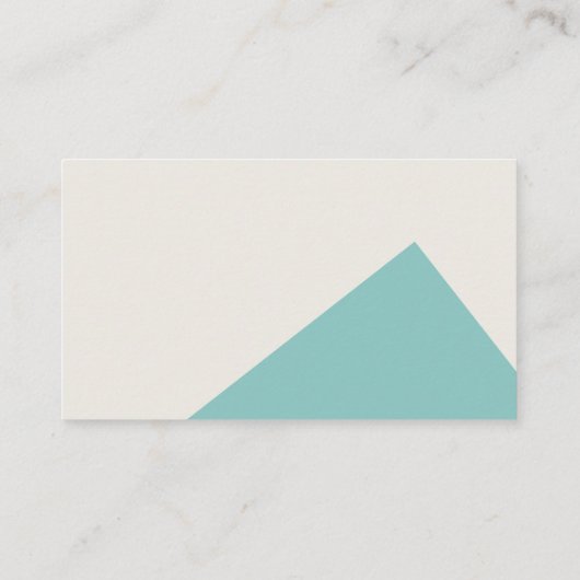 Cool Modern Geometric Corporate Visitekaartje (Achterkant)