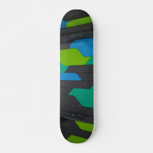 Cool Modern Geometrisch Abstract Patroon Persoonlijk Skateboard