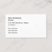 Cool Modern Glow Automotive Theme Visitekaartjes (Achterkant)