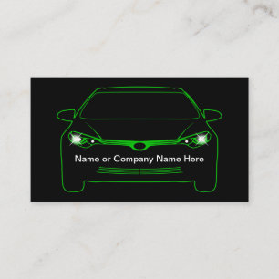 Cool Modern Glow Automotive Theme Visitekaartjes