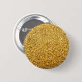COOL MODERN GOLD MET GLITTER RONDE BUTTON 5,7 CM (Voorkant /achterkant)