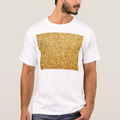 COOL MODERN GOLD MET GLITTER T-SHIRT (Voorkant)