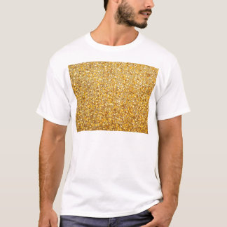COOL MODERN GOLD MET GLITTER T-SHIRT