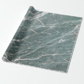 Cool Modern Green Marble Stone Texture Cadeaupapier (Uitgerold)