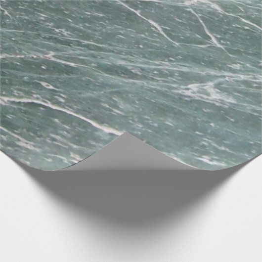 Cool Modern Green Marble Stone Texture Cadeaupapier (Hoek)