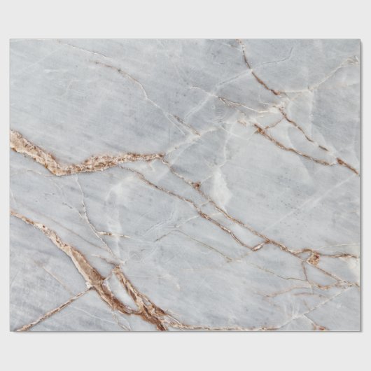 Cool Modern Grey Gold Marble Stone Texture Cadeaupapier (Vlak)