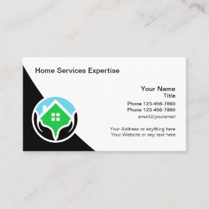 Cool Modern Home Services Visitekaartjes