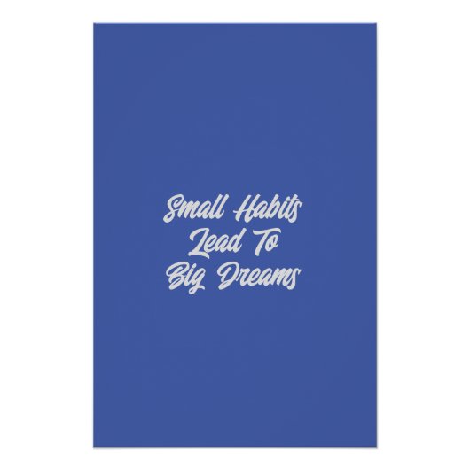 Cool Modern Inspirerend Tekst Quote Mannen’s Perfect Poster (Voorkant)