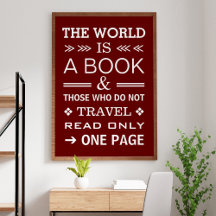 Cool Modern Inspirerend Typography Travel Quote