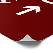 Cool Modern Inspirerend Typography Travel Quote Poster (Hoek)