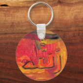 Cool Modern Islamic Design Name of God Sleutelhanger (Voorkant)