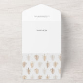 Cool Modern kerstfoto Foto All In One Uitnodiging (Buitenkant)