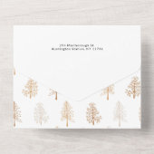 Cool Modern kerstfoto Foto All In One Uitnodiging (Achterkant)