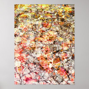 Cool, modern, kleurrijk abstracte achtergrond poster