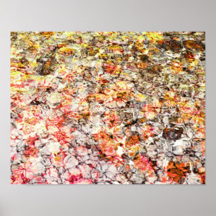 Cool, modern, kleurrijk abstracte achtergrond poster