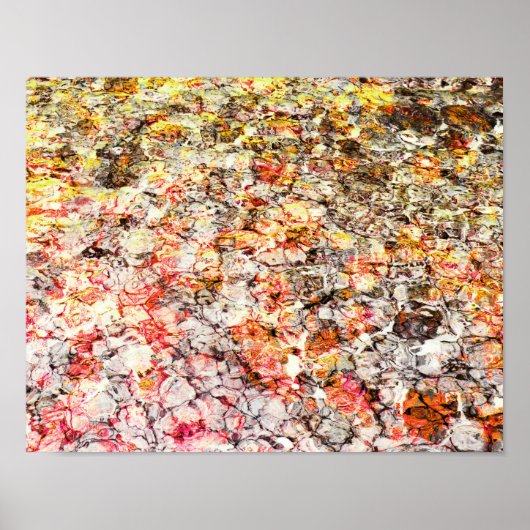 Cool, modern, kleurrijk abstracte achtergrond poster (Voorkant)