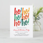 Cool Modern Kleurrijk Kerst Calligrafie Schrift Kaart (Staand voorkant)