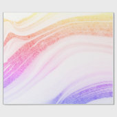 Cool Modern kleurrijke marmer Stone textuur Cadeaupapier (Vlak)